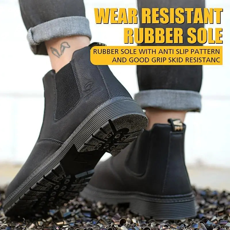 Women’s Steel Toe Chelsea Safety Boots(2 Colors)-New Arrival Sale