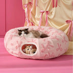 2-In-1 Play & Nap Tunnel Bed for Cats