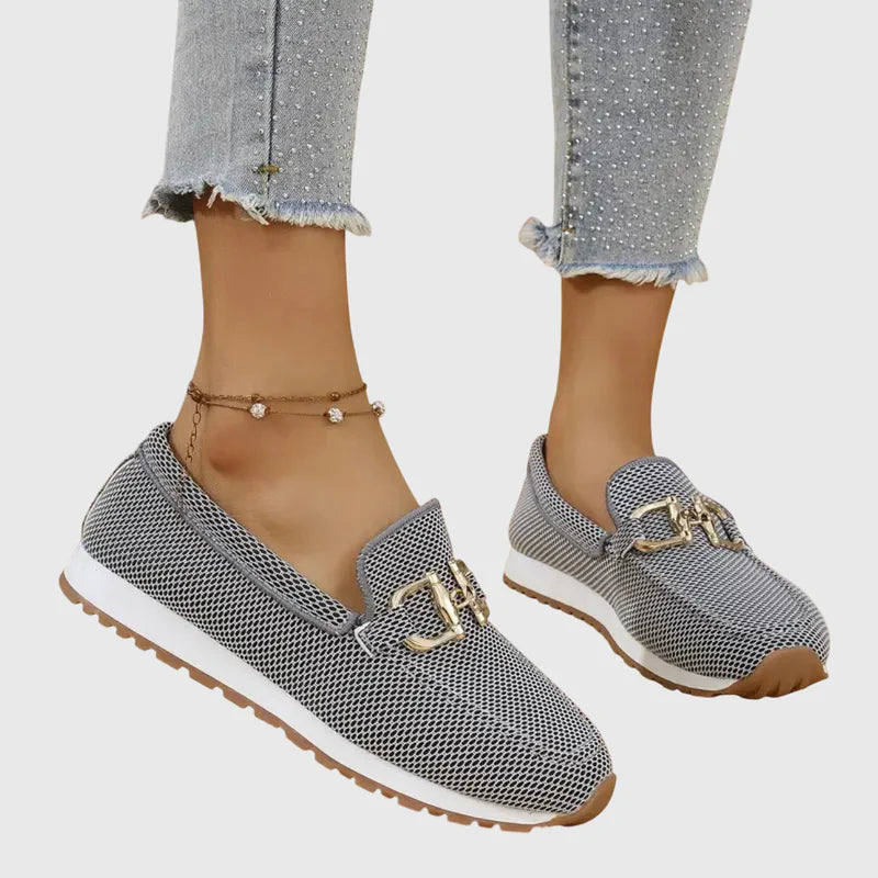 Woven Horsebit Slip-On Sneaker Loafer