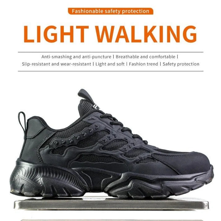 Men's Steel Toe Slip-Resistant Safety Shoes