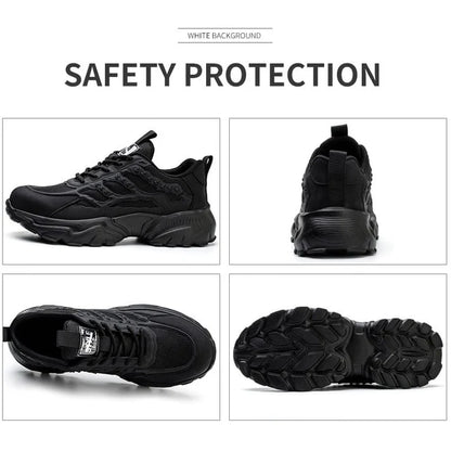Men's Steel Toe Slip-Resistant Safety Shoes
