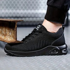 Men's Black Safety Work Shoes | Lightweight