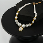 "Classic Elegance" Premium Shell Pearl Pet Necklace