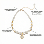 "Classic Elegance" Premium Shell Pearl Pet Necklace