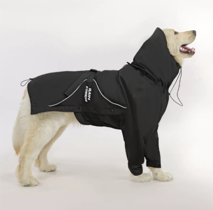 3-Layer Windproof & Waterproof Dog Raincoat