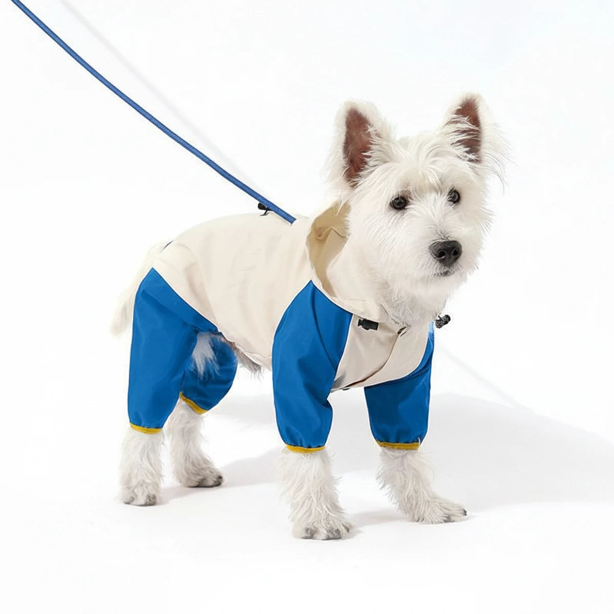 All-Weather Waterproof Dog Raincoat with Harness Hole