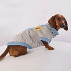 Classic Denim Striped Pet Shirt