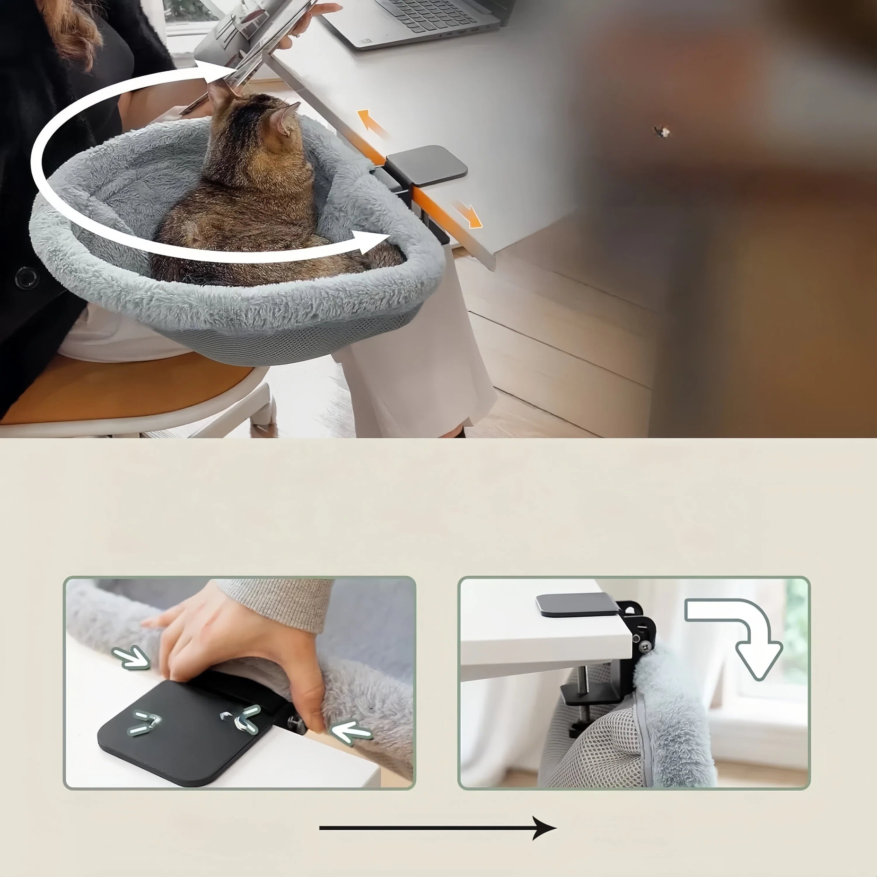 Desk Cat Lounge Bed